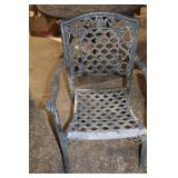 Outdoor Cast Iron Patio Table and Chair Set