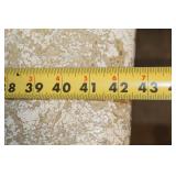 Square Iron Coffee Table with Textured Stone Top