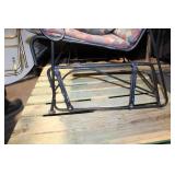 Used Metal Gliding Bench with Cushioned Seats