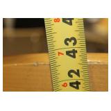 Used Bar Stool with Metal Frame and Patterned Cushion