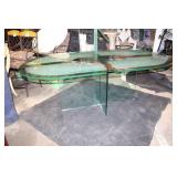 GlassArtDesign Glass Dining Table with Etched Top