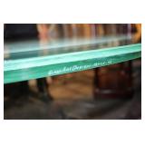 GlassArtDesign Glass Dining Table with Etched Top