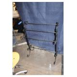 Decorative Black Metal Quilt Rack Holder