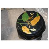 Vintage Chinese Garden Stool with Floral and Insect Design