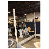 Vintage Cream Four Poster Bed Frame