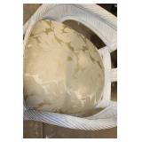 Vintage White Rattan Armchair with Leaf Back Design