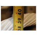 Vintage White Rattan Armchair with Leaf Back Design