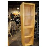 Tall Wooden Bookshelf with Adjustable Shelves