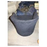 Black Swivel Barrel Chair with Suede-Like Fabric