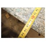 Elegant Granite Top Console Table with Metal Frame