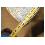 Elegant Granite Top Console Table with Metal Frame