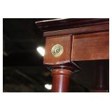 Tall Mahogany Display Cabinet with Built-in Light