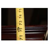 Tall Mahogany Display Cabinet with Built-in Light