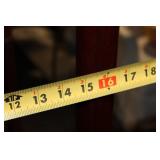 Tall Mahogany Display Cabinet with Built-in Light