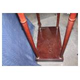 Antique Mahogany Lighted Display Pedestal with Detailing