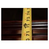 Antique Mahogany Lighted Display Pedestal with Detailing