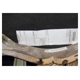 Elegant Carved Stone Dining Table with Octagonal Table and 8 Chairs