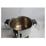 Stainless Steel Coffee Urn with Spigot and Removable Basket
