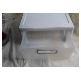 Set of Plastic Storage Drawers and Bins