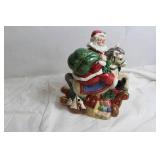 Christmas Santa Claus Decorative Ceramic Trinket Box