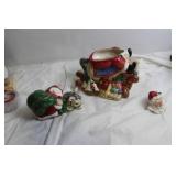Christmas Santa Claus Decorative Ceramic Trinket Box