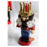 King Nutcracker Figurine with Red and Gold Crown