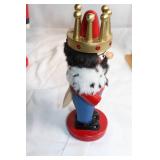King Nutcracker Figurine with Red and Gold Crown