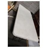 Used Lightweight Folding Plastic Table with Metal Legs