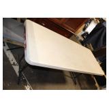 Used Lightweight Folding Plastic Table with Metal Legs