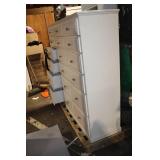 White Wooden Dresser with 16 Drawers