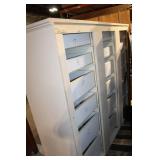 White Wooden Dresser with 16 Drawers