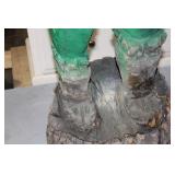 Large Hand-Carved Wooden Native American Statue