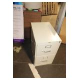 Used 2-Drawer Metal Filing Cabinet with Internal Dividers