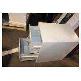 Used 2-Drawer Metal Filing Cabinet with Internal Dividers