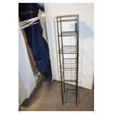 Metal and Wood Freestanding Shelving Unit