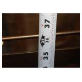 Vintage Metal and Glass Rolling Bar Cart with Shelves