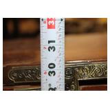 Vintage Wooden Dresser with Brass Accents