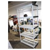 Set of 2 Large Heavy-Duty Plastic Shelving Units