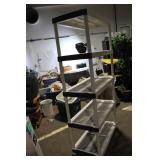 Set of 2 Large Heavy-Duty Plastic Shelving Units
