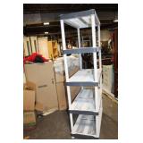 Tall Plastic 5-Tier Shelving Unit for Storage