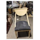 Used Wooden Dining Chair with Cushioned Seat