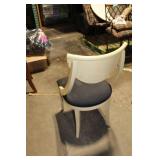 Used Wooden Dining Chair with Cushioned Seat