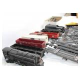 Lionel Model Train Set with Engines, Cars, and Track