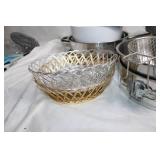 Mixed Assortment of Kitchenware Items including Bowls, Trays, and Pots