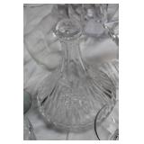 Lot of Assorted Vintage Glassware and Crystal Pieces