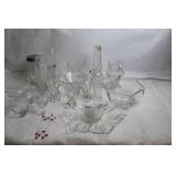 Assorted Crystal and Glassware Collection Including Vases, Bowls, and More