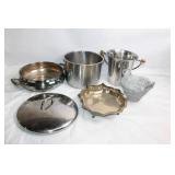 Assorted Vintage Silver and Steel Kitchenware Collection