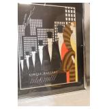 Framed Circle Gallery Art Poster with Autograph