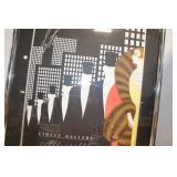 Framed Circle Gallery Art Poster with Autograph