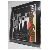 Framed Circle Gallery Art Poster with Autograph